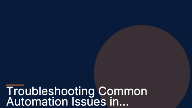 Troubleshooting Automation Issues in WordPress: Key Solutions